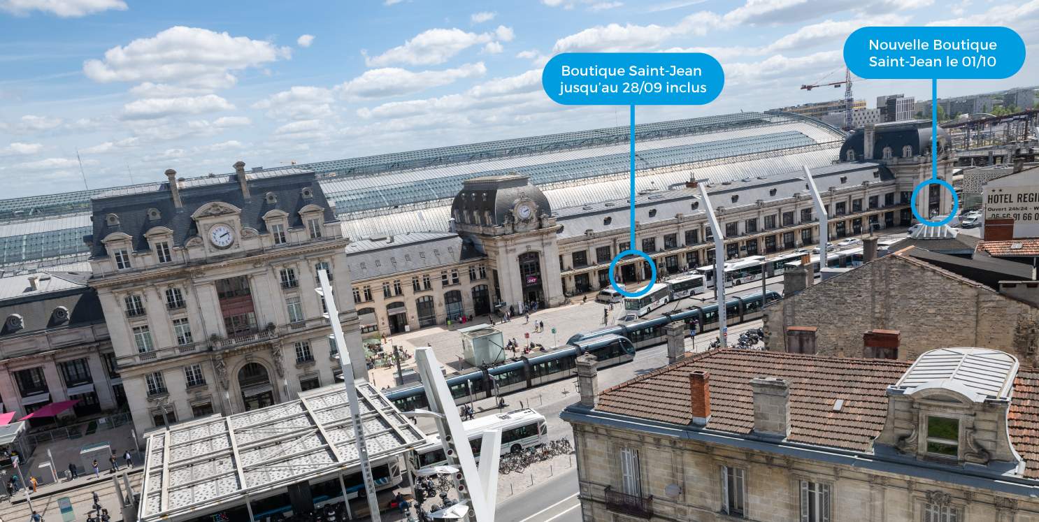 La nouvelle Boutique Saint-Jean ouvrira ses portes le 1er octobre sur le parvis Charles Domercq près du service objets trouvés 