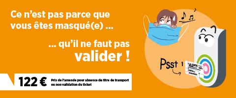 Masqué(e) et en règle pour des voyages plus agréables sur le réseau TBM ! 😊