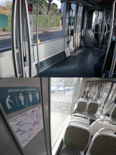 Des espaces adaptés dans le tram