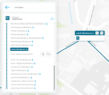 Ligne H sur le plan dynamique TBM